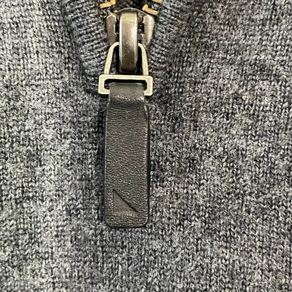 UNTUCKit Sweater Men's XL 100% Merino Wool 1/4 Zip Pullover Gray Knit - Picture 5 of 5